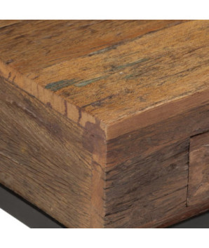 Comodă TV, 110x30x46 cm, lemn reciclat - WOODBB613