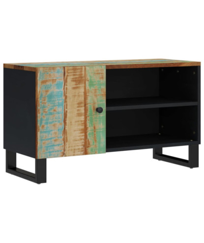 Dulap TV, 80x33x46 cm, lemn reciclat&lemn prelucrat - WOODBB614