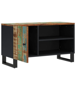 Dulap TV, 80x33x46 cm, lemn reciclat&lemn prelucrat - WOODBB614