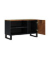 Dulap TV, 80x33x46 cm, lemn reciclat&lemn prelucrat - WOODBB614