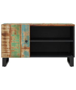 Dulap TV, 80x33x46 cm, lemn reciclat&lemn prelucrat - WOODBB614