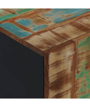 Dulap TV, 80x33x46 cm, lemn reciclat&lemn prelucrat - WOODBB614