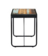 Masă de bucătărie pentru 4 persoane, aspect vintage, din lemn masiv reciclat, dreptunghiulară, 118 x 60 x 76 cm Masă de bucătărie pentru 4 persoane, aspect vintage, din lemn masiv reciclat, dreptunghiulară, 118 x 60 x 76 cm