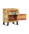 Noptieră, 40 x 30 x 50 cm, lemn reciclat, cu aspect vintage - WOODBB623 Noptieră, 40 x 30 x 50 cm, lemn reciclat, cu aspect vintage - WOODBB623