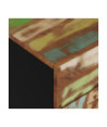 Noptieră, 50x33x60 cm, lemn reciclat și lemn prelucrat, cu aspect industrial - WOODBB626 Noptieră, 50x33x60 cm, lemn reciclat și lemn prelucrat, cu aspect industrial - WOODBB626