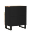 Noptieră, 50x33x62 cm, lemn reciclat și lemn prelucrat, cu aspect industrial - WOODBB627 Noptieră, 50x33x62 cm, lemn reciclat și lemn prelucrat, cu aspect industrial - WOODBB627