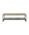 Măsuță de cafea, 110x60x35 cm, lemn reciclat, cu aspect rustic - WOODBB633 Măsuță de cafea, 110x60x35 cm, lemn reciclat, cu aspect rustic - WOODBB633