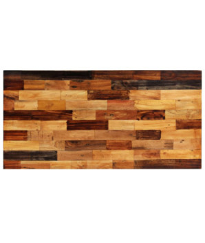 Masă bar industrială, din lemn masiv reciclat, dreptunghiulară, 120 x 60 x 106 cm