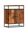 Dulap lateral, 60 x 35 x 76 cm, lemn reciclat și oțel - WOODBB83 Dulap lateral, 60 x 35 x 76 cm, lemn reciclat și oțel - WOODBB83