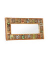 Oglindă cu placare Buddha, 110x50 cm, lemn reciclat - WOODBB668 Oglindă cu placare Buddha, 110x50 cm, lemn reciclat - WOODBB668