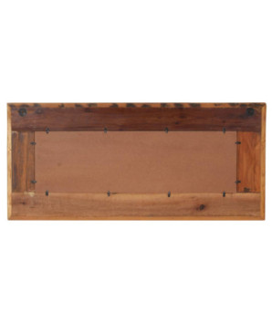 Oglindă cu placare Buddha, 110x50 cm, lemn reciclat - WOODBB668