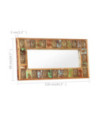 Oglindă cu placare Buddha, 110x50 cm, lemn reciclat - WOODBB668 Oglindă cu placare Buddha, 110x50 cm, lemn reciclat - WOODBB668