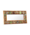 Oglindă cu placare Buddha, 110x50 cm, lemn reciclat - WOODBB668 Oglindă cu placare Buddha, 110x50 cm, lemn reciclat - WOODBB668
