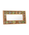 Oglindă cu placare Buddha, 110x50 cm, lemn reciclat - WOODBB668 Oglindă cu placare Buddha, 110x50 cm, lemn reciclat - WOODBB668