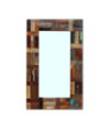 Oglindă, 80x50 cm, lemn reciclat, cu aspect retro - WOODBB671 Oglindă, 80x50 cm, lemn reciclat, cu aspect retro - WOODBB671