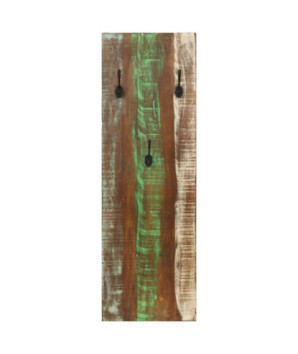 Cuier de haine de perete 2 buc. 36x3x110 cm lemn reciclat, cu aspect vintage - WOODBB673