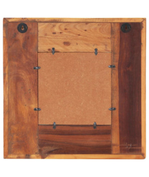 Oglindă placare Buddha, 50 x 50 cm, lemn reciclat - WOODBB678