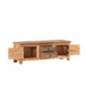 Comodă TV, 120 x 30 x 40 cm, lemn masiv acacia/lemn reciclat, cu aspect rustic - WOODBB703 Comodă TV, 120 x 30 x 40 cm, lemn masiv acacia/lemn reciclat, cu aspect rustic - WOODBB703