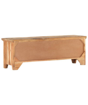 Comodă TV, 120 x 30 x 40 cm, lemn masiv acacia/lemn reciclat, cu aspect rustic - WOODBB703