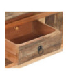 Comodă TV, 120 x 30 x 40 cm, lemn masiv acacia/lemn reciclat, cu aspect rustic - WOODBB703 Comodă TV, 120 x 30 x 40 cm, lemn masiv acacia/lemn reciclat, cu aspect rustic - WOODBB703