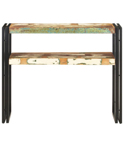 Masă consolă, 90x30x75 cm, lemn reciclat - WOODBB714