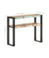 Masă consolă, 90x30x75 cm, lemn reciclat - WOODBB714 Masă consolă, 90x30x75 cm, lemn reciclat - WOODBB714