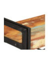 Bibliotecă cu aspect industrial, din lemn masiv reciclat, cu 3 rafturi, 140x30x80 cm, handmade Bibliotecă cu aspect industrial, din lemn masiv reciclat, cu 3 rafturi, 140x30x80 cm, handmade