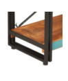 Bibliotecă cu aspect industrial, din lemn masiv reciclat, cu 3 rafturi, 140x30x80 cm, handmade Bibliotecă cu aspect industrial, din lemn masiv reciclat, cu 3 rafturi, 140x30x80 cm, handmade