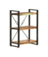 Bibliotecă cu aspect industrial, din lemn masiv reciclat, cu 3 rafturi, 60 x 30 x 80 cm, handmade Bibliotecă cu aspect industrial, din lemn masiv reciclat, cu 3 rafturi, 60 x 30 x 80 cm, handmade