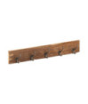 Cuier de hol cu 5 cârlige, 100x2,5x15 cm, lemn reciclat - WOODBB725