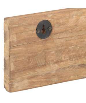 Cuier de hol cu 5 cârlige, 100x2,5x15 cm, lemn reciclat - WOODBB725
