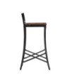 Scaune masă bar culoare mixtă, aspect rustic, din lemn masiv reciclat, fără spătar, 4 buc. Scaune masă bar culoare mixtă, aspect rustic, din lemn masiv reciclat, fără spătar, 4 buc.