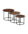 Mese suprapuse, 3 buc., lemn reciclat - WOODBB729 Mese suprapuse, 3 buc., lemn reciclat - WOODBB729