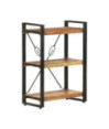 Bibliotecă cu aspect industrial, din lemn masiv reciclat, cu 3 rafturi, 60 x 30 x 80 cm, handmade Bibliotecă cu aspect industrial, din lemn masiv reciclat, cu 3 rafturi, 60 x 30 x 80 cm, handmade