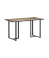 Masă bucătărie pentru 4 persoane, aspect industrial, din lemn masiv reciclat, dreptunghiulară, 140 x 70 x 76 cm Masă bucătărie pentru 4 persoane, aspect industrial, din lemn masiv reciclat, dreptunghiulară, 140 x 70 x 76 cm