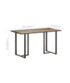 Masă bucătărie pentru 4 persoane, aspect industrial, din lemn masiv reciclat, dreptunghiulară, 140 x 70 x 76 cm Masă bucătărie pentru 4 persoane, aspect industrial, din lemn masiv reciclat, dreptunghiulară, 140 x 70 x 76 cm