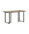 Masă bucătărie pentru 4 persoane, aspect industrial, din lemn masiv reciclat, dreptunghiulară, 140 x 70 x 76 cm Masă bucătărie pentru 4 persoane, aspect industrial, din lemn masiv reciclat, dreptunghiulară, 140 x 70 x 76 cm