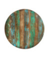 Masă rotundă de bucătărie pentru 4 persoane, aspect vintage, din lemn masiv reciclat, 110 x 75 cm Masă rotundă de bucătărie pentru 4 persoane, aspect vintage, din lemn masiv reciclat, 110 x 75 cm