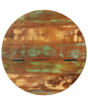 Măsuță de cafea, negru, 50x27 cm, lemn reciclat - WOODBB811