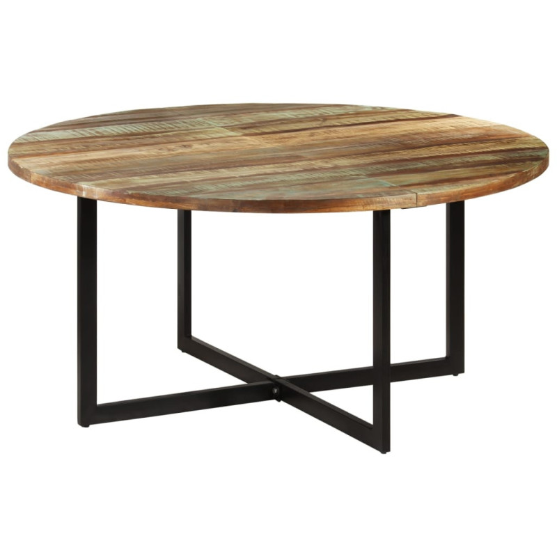 Masă de bucătărie, 150x75 cm, lemn reciclat, cu aspect industrial - WOODBB110 Masă de bucătărie, 150x75 cm, lemn reciclat, cu aspect industrial - WOODBB110