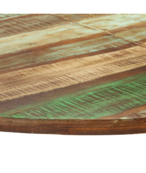 Masă de bucătărie, 150x75 cm, lemn reciclat, cu aspect industrial - WOODBB110