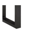 Bancă, 160 cm, lemn reciclat și oțel, cu aspect industrial - WOODBB937