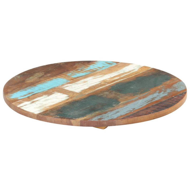 Blat masă rustic din lemn masiv reciclat, rotundă, 40 cm Blat masă rustic din lemn masiv reciclat, rotundă, 40 cm