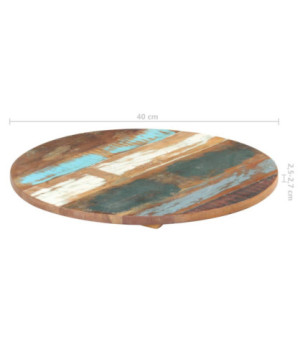 Blat masă rustic din lemn masiv reciclat, rotundă, 40 cm
