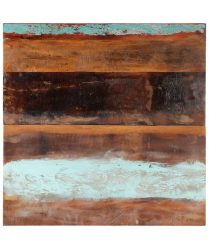 Blat masă rustic din lemn masiv reciclat, pătrată, 80 x 80 cm