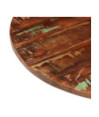Blat masă rustic din lemn masiv reciclat, rotundă, 80 x 1,5 cm, handmade