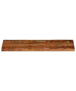Blat masă rustic din lemn masiv reciclat, dreptunghiulară, 70x20x3,8 cm, handmade
