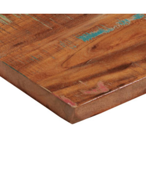 Blat masă rustic din lemn masiv reciclat, dreptunghiulară, 70x20x3,8 cm, handmade