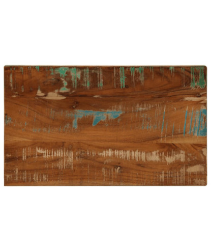 Blat masă rustic din lemn masiv reciclat, dreptunghiulară, 60x30x3,8 cm, handmade