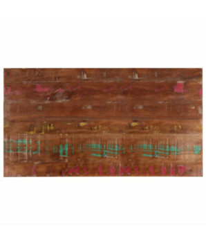 Blat de masă, 120x70x2,5cm, dreptunghiular, lemn reciclat - WOODBB972